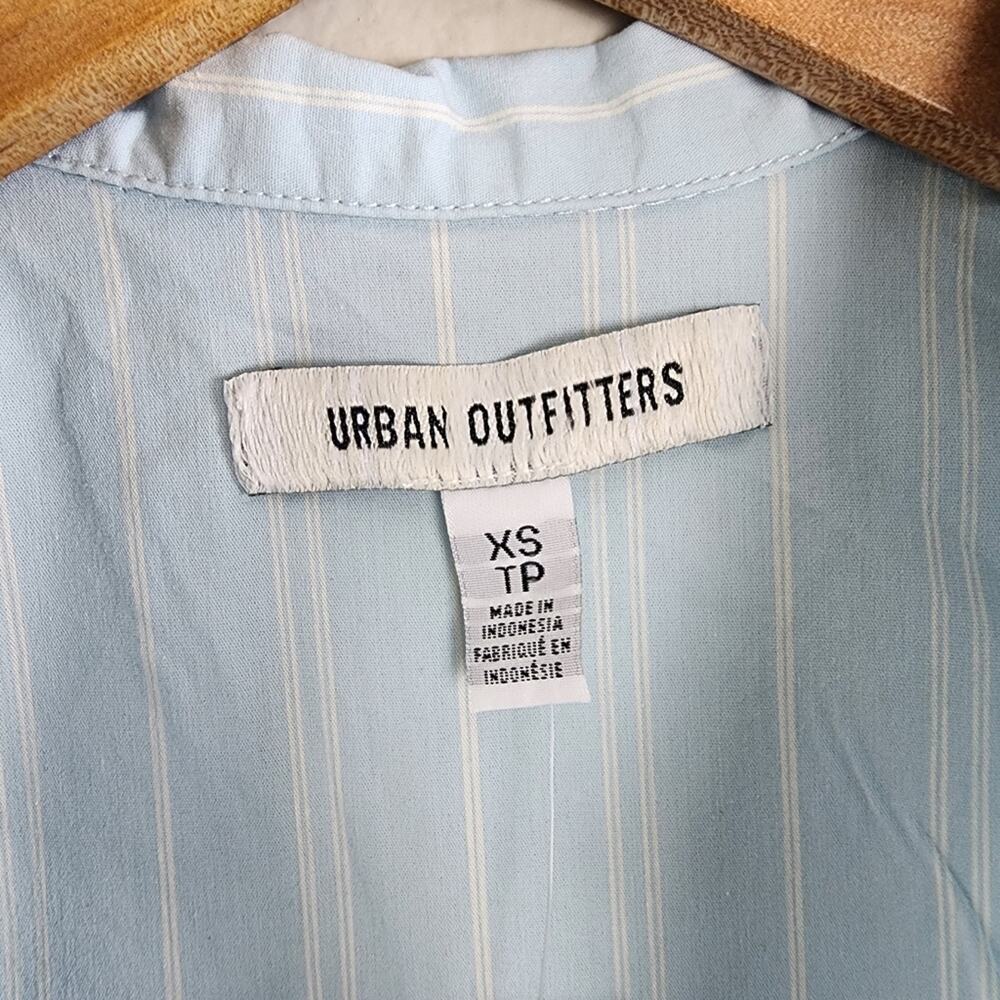 Urban Outfitters UO Blue & White Striped Button Down Sleeveless Tank Top | XS - Picture 6 of 10